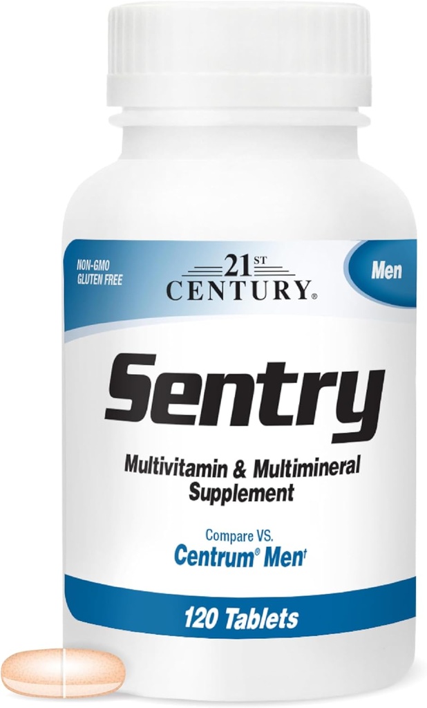 המאה ה-21 Sentry Men Multivitamin, 120 הרוזן