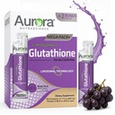 Aurora Nutrascience Mega-Pack Liposomal Glutathione - 750 mg Liquid Supplement, Antioxidant Support for Men & Women, Sugar Free, Non-GMO, Liposomal Glutathione Packets - 32 Single Serve Packets
