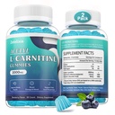 2 Pack Sugar Free Acetyl L-Carnitine Gummies, L-Carnitine Supplement for Women & Men, with Vitamin C & B12, ALCAR for Energy, Brain & Heart Health Support, Vegan, Non-GMO, 120 Count