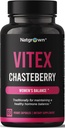 Natgrown Vitex Chasteberry Suplemento para mulleres 1,000 mg - Agnus Castus Chaste Tree Vitex Berry Extract Capsules - 60 Ct