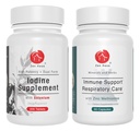 Zen Haus Iodine and Immune Bundle - 12.5 mg Iodine Complex with The Immune and Respiratory Support Formula