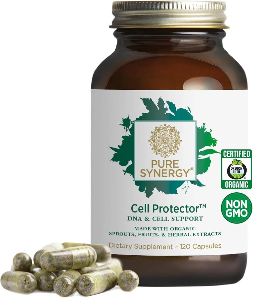 PURE SYgorGY Cel·lula Protector Search Protecl·lular suplementari per la cèl·lula Seleni i Crucifers Orlandics ugav per a Sanitaty Asing & Detoxification (120 Capules)
