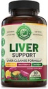 Avançat Liver Clearse Detox i reparació de fórmules per a adults amb llet Thistle, Organic Liver Detox i ajuda suplementari per a Men i Dones, 90 Pils Liver Liver Keep and Detox support, 512mg (5-diariay)
