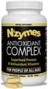 Nzymes ® Antioksidantas kompleksas žmonėms. Galingas antioksidantų papildas, vitaminas C, vitaminas E, vitaminas A, selenas, gyvi sudygę fermentai. 180 Count - Pagaminta JAV