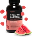 LEGION Creatine Monohydrate Gummies - Clean Chewable Creatine Supplement for Strength, Endurance & Muscle Recovery - 30 Sour Watermelon Flavor Servings - Inga konstgjorda smaker eller sötningsmedel