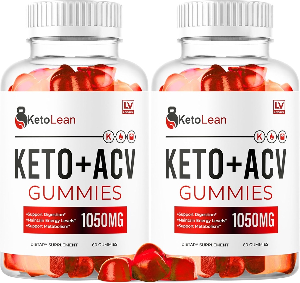 LIVORKA (2 packs) Gummies Keto Lean ACV, Gummies Keto Lean, Gummies Keto Lean ACV 1050mg, Gummies Ketolean, Gummies Keto Lean Plus Keto, Gummies Ketolean ACV, 120 Gummies pendant 2 mois
