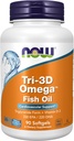 Omega-3 zivju eļļas triglicerīda forma + D-3 vitamīns, molekulāri destilēts, 90 softgeli