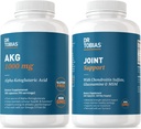 Tobias AKG Supplement & Joint Support Supplement - Energia, Muscles, Cartilage & Joint Health, Non-GMO