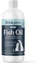 Fera Animale de companie ulei de pește - Omega 3 pentru câini și pisici pentru a sprijini articulații, inimă, piele și haine de sănătate - non OMG cu vitamina E - 16 oz