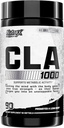 Nutrex CLA 90 Soft Gels - 1000 מ"ג Conjugated Linoleic Acid תערובת פעיל שמן ספפיפלי - Stimulant-Free Metabolism Booster Pills for Weight Loss