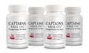 Captains Pure Antarctic Krill Oil Softgels | Omega 3 EPA, DHA with Astaxanthin & Phospholipids| No Additives or Chemicals | 1000mg per Serving, 60 Capsules, 4-Pack