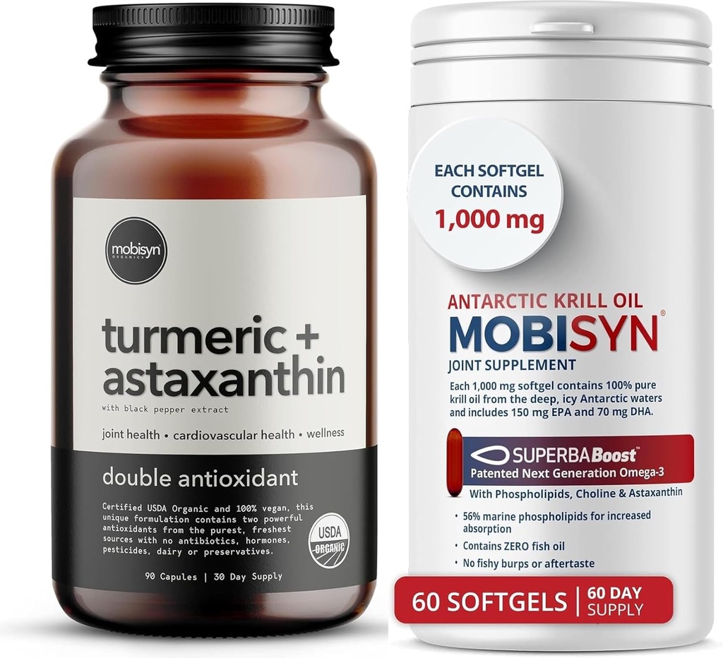 Astaxanthin 보충교재 + 순수한 Krill 기름을 가진 유기 심황