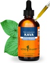 Ecológico Kava Extract líquido para estrés Soporte " Relajación: Vegan Kava Extract, Non-GMO Kava Tintura para calma " Mood relajado, libre de gluten, 4 Oz Silencioso hasta 3 meses Suministro