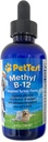 PetTest Méthyl B12 Vitamine Liquid Drops 4fl oz (5000 MCG) Supplément avec la méthylcobalamine pour les animaux diabétiques, Absorption maximale pour augmenter l'énergie pour les chiens et les chats