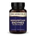 Dr. Mercola Serrapeptase Enzymes - Supports Healthy Cellular Function - Delayed Release - Non-GMO, Gluten-Free & Soy-Free - 60 Capsules