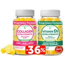Lunakai Collagen and Vitamin D3 Gummies Bundle - Non-GMO Anti Aging Supplements for Men & Women - Immunity, Bone and Mood Support Gummy for Adults - 30 Days Supply