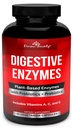 Divine Bounty Digestive Enzymes with Probiotics & Prebiotics with Lipase, Amylase, Bromelain - Support a Healthy Digestive Tract for Men and Women – 90 Vegetarian Capsules