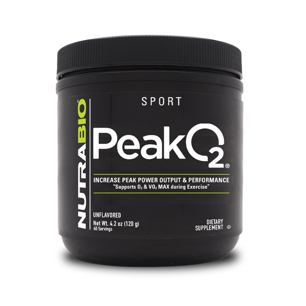 NutraBio Labs Peak O2, Unflavored, 4.2 oz (120 g), Nutritional Supplement