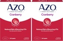AZO Cranberry Urinary Tract בריאות תוספת, 1 מנה: 1 Glass of Cranberry Juice, Sugar Free Cranberry Pills, 50 Count (Pack of 2)