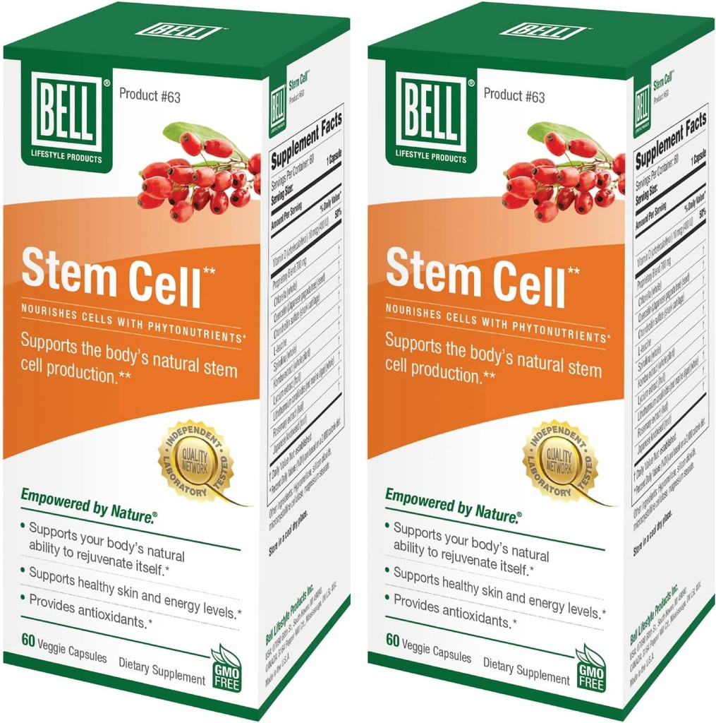 Bell Stem Cell Supplements - תומך ביכולת הטבעית של הגוף שלך להחליף תאים בחוץ ו rejuvenate Tissue