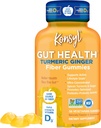 Konsyl Gut Health Turmeric Ginger Fiber Gummies - Assists Support Digestive Health+ - Vegetarian Fiber supplement Gummies for Adults- 56 count