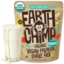 EarthChimp Organic Vegan Protein Powder - with Probiotics - Non GMO, Dairy Free, Non Whey, Plant Based Protein Powder for Women and Men, Gluten Free - 26 Servings 32 Oz (Plain & Unsweetened)
