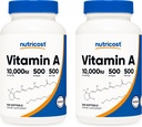 Nutricost Vitamin A 10.000 i.e., 500 kapsul (2 steklenici)