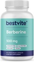 Berberine 500mg на капсула (120 Вегетариански капсули) - No Fillers - No Stearates - No Flow Agents - Vegen - Gluten Free - Non ГМО