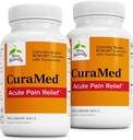 Terry Naturally CuraMed Acute Pain Relief - Supplement with BCM-95 Curcumin & BOS-10 Boswellia - Black Sesame Seed Oil to Support Relief of Occasional Discomfort - 120 Liquid Gels (Pack of 2)