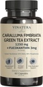 VINATURA Carallum Fimbriata, EG 45% Extreu 1250mmg + Fucoxantin 3mg per Serving *USA va fer suport imne* per a la implementació, l'Energia i el focus Mental - 60 Capules 30 Servings
