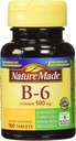 Natural Made Vitamina B-6 100 Mg, Comprimidos, 100-Count (Pack de 2)