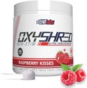 EHP Labs OxyShred Non Stimulant Pre Workout Toz - Stim Pulsuz, Caffeine Men & Qadınlar üçün Pulsuz Preworkout - Pulsuz Enerji Toz - Raspberry, 60 Xidmət
