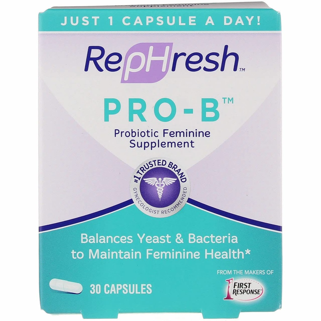 RepHresh Pro-B Probiotique vaginal Supplément féminine Une bouteille 30 nombre