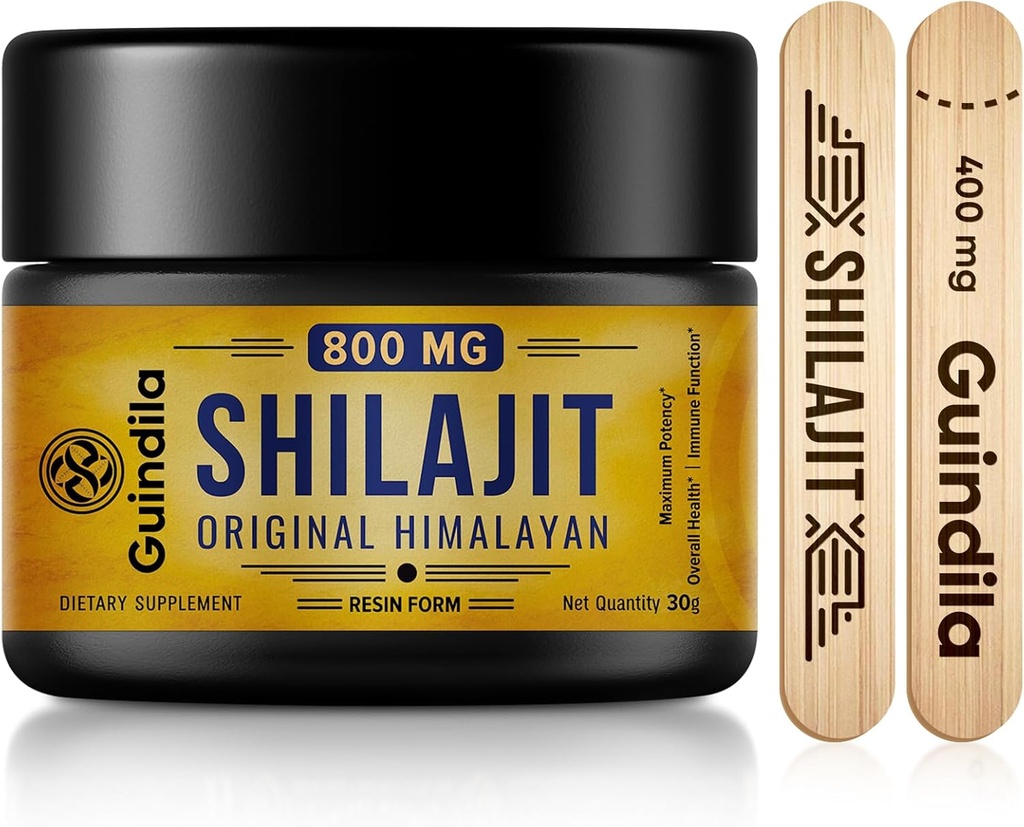 800mg Shilajit 보충교재 Shilajit 순수한 Himalayan 유기 Shilajit 수지 최대 힘, 85+Trace Minerals& Fulvic 산에서 Himalayan에서 본래 초점& 에너지, 면역력, 30 그램을 위한 본래