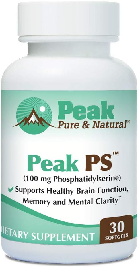 Đỉnh Thuần túy và tự nhiên “Peak PS Phosphatidylserine - Soy- Freetropic for Health - 30 Count 100mg Softgels