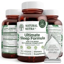 Natural Nutra Ultimate Sleep Formula, Chamomile to Support Relaxation and Reduce Nighttime Anxiety, Help You Fall Asleep Faster, 50 Capsules