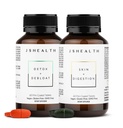 JSHealth Vitamins Digestion Support - Includes Detox + Debloat Liver Health Formula & Skin + Digestion Supplements - Virtual Bundle