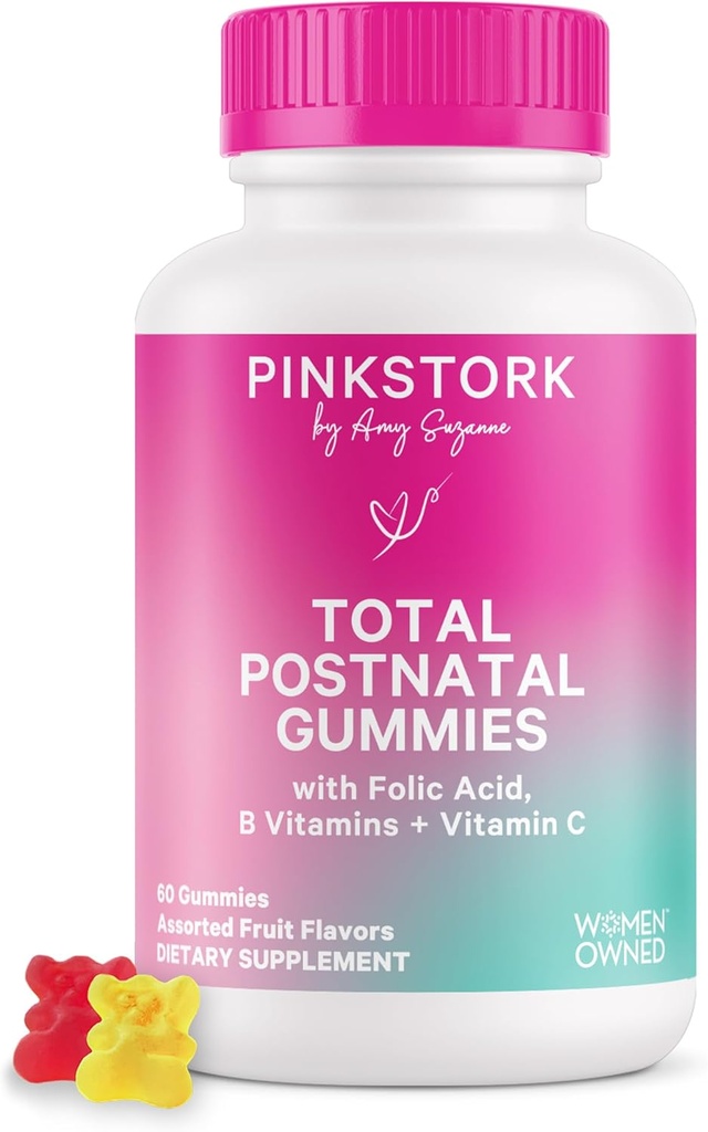 Pink Stork Ball About Broom Profile Bummies - Multiplevitamin สําหรับ P Resortry and Lactation Reccess - Folical Adia, B6, & วิตามิน C - PP C - C C – วิตามิน Mammy 60