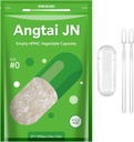 Ukuran 0 Capsules Tanaman Vegan Kosong Based Clear (1.000 Cacah) Gluten Bebas, Non- GMO, Halal Sertifikasi Pill Caps Dengan 2 Spoons untuk Vegetarian DIY Suplemen Anda
