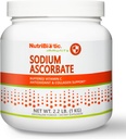 NutriBiotic - Natrium Askorbat Buffered Vitamin C pulver, 2.2 Lb | Vegansk, ikke-Acidic & Easier på dialyse enn askorbinsyre | essensiell immunstøtte og antioksidant Supplement | Gluten og GMO Gratis