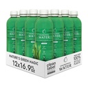 Chlorophyll Water (12-pack) Liquid Chlorophyll Drops in Purified Water Bottles, For Glowing Skin, Energy and Detox, Vitamins A, B12, C, D3, Clean Label Certified, Plant-Based Vitamin Water (16.9oz)