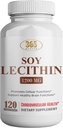 HEALTH LFE Lecithin 1200mg, High Potency, 120 Softgels, Natural Combination of Essential Fatty Acids to Support Brain " Nerve Function- Lecithin Food Grade, 1200mg per Serving, Dietary supplement
