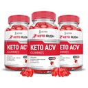 Justified Laboratories Keto Rush Keto ACV Gummies (1000 mg) - 60 Count, Pack of 3 - Formulated with Apple Cider Vinegar, Folate & Vitamin B12 - Non-GMO, Vegan, Gluten Free - 90 Servings