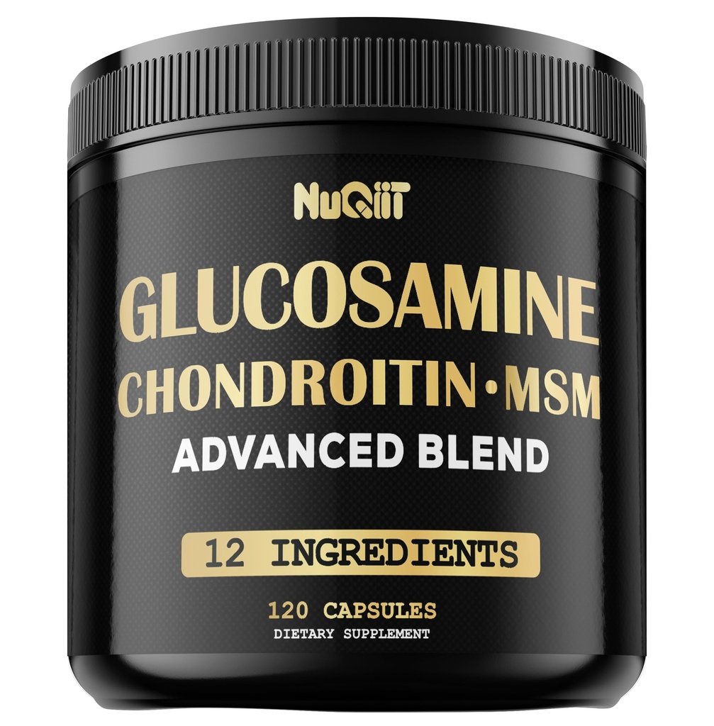 Glucosamine Chondroitin MSM with Immune & Joint Support Supplement 2000mg - Turmeric Curcumin Root, Boswellia, Elderberry, Echinacea & More - 120 Capsules - Bone Health, Flexibility & Strength Support