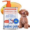 Native Pet Omega 3 Fish Oil for Dogs & Cats – Wild Alaskan Salmon Oil for Dogs Skin and Coat, Supports Joints, Heart & Shedding – Fast-Absorbing Omega 3 6 9 Liquid Supplement – 8oz