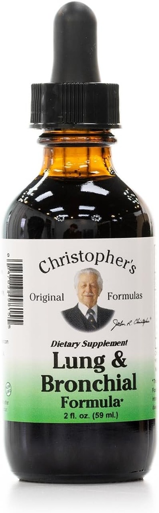 Christopher의 Original Formulas Lung & Bronchial 공식, 2 oz 액체 - 자연 호흡 지원