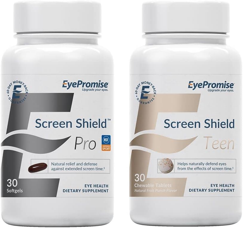 EyePromise Screen Shield All-in-One Eye Vitamin Screen Shield Teen Chewable Eye Vitamin