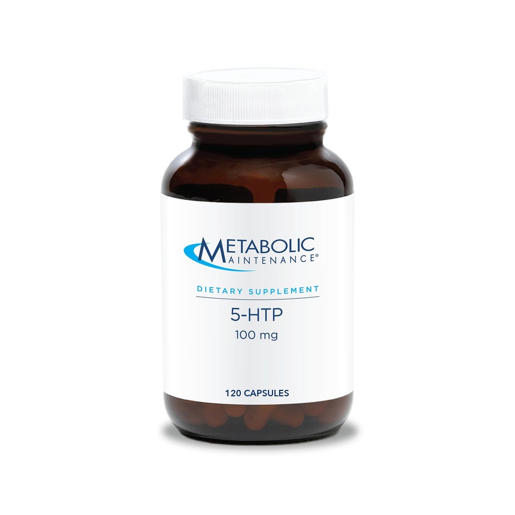 Metabolic Maintenance 5-HTP - Delivers 100 mg 5-Hydroxytryptophan - Supports Serotonin Pathways, a Positive Outlook & Restfuness - 120 Servings - 120 Capsules