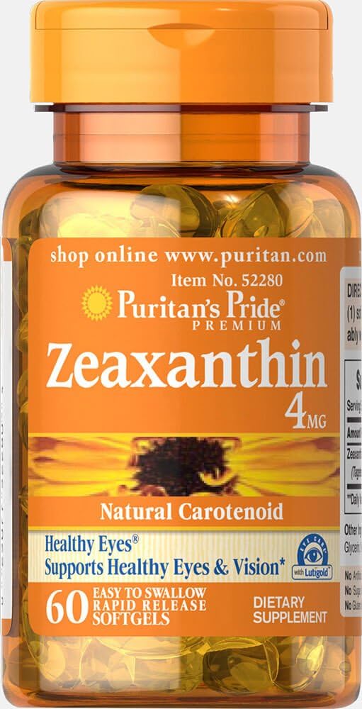 הגאווה של Puritan Zeaxanthin 4 מ"ג 60 Softgels