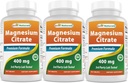 A legjobb természetes magnézium-citrát (Citrato de Magnesio) 400 mg 250 tabletta (400 mg elementikus magnézium 2 tablettában) (3)